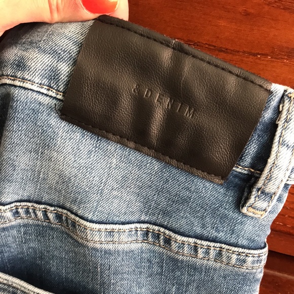 Girls Size 13/14 Light Distressed Holes Denim Jeans, H&M - Picture 9 of 14